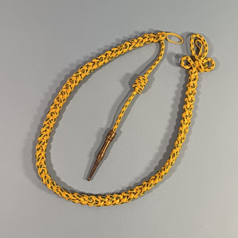FOURRAGERE REGLEMENTAIRE DE LA MEDAILLE MILITAIRE FERRET DORE FABRICATION ANCIENNE 1914-18 OU  1939-45